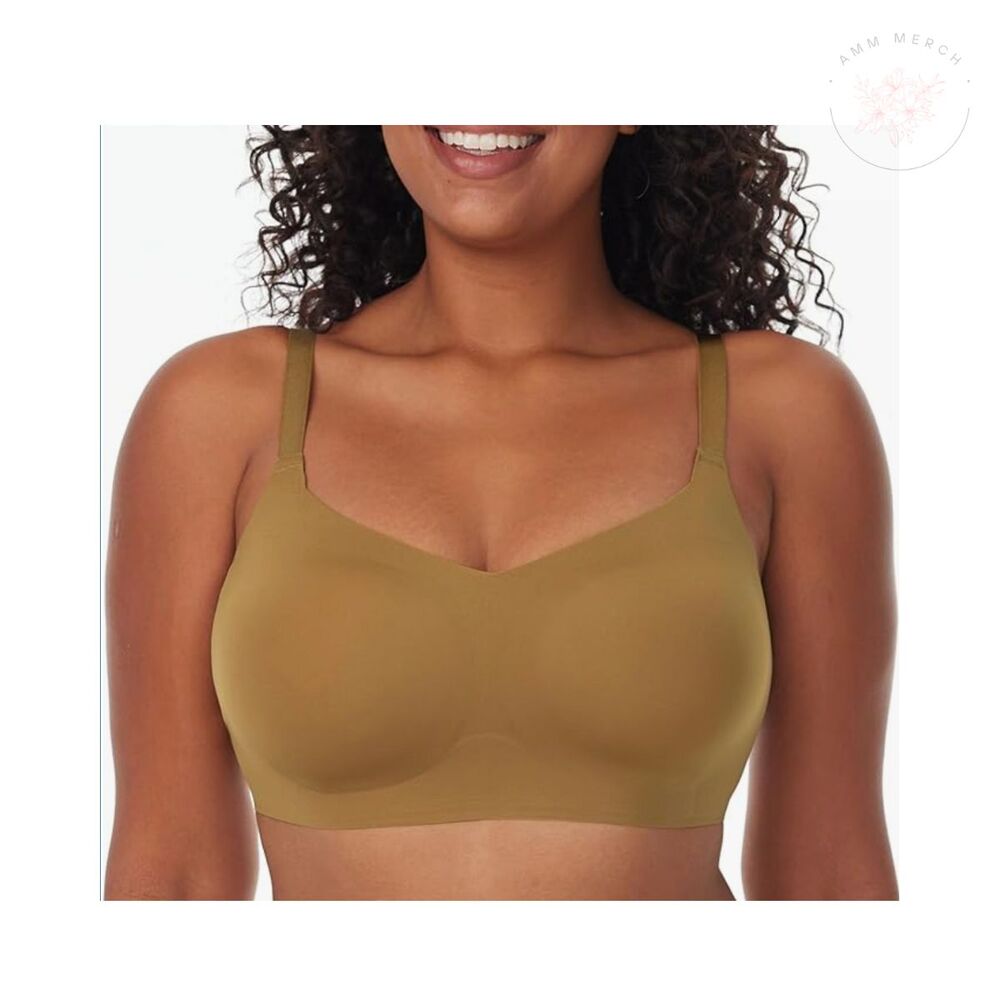 Momcozy Seamless Bras for Women Invisible Square Neckline No Underwire Sz L NWT